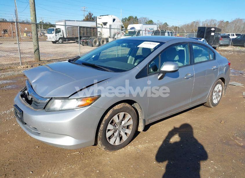 Photo 2 of 2012 Honda Civic SDN LX (VIN 19XFB2F5XCE107619)