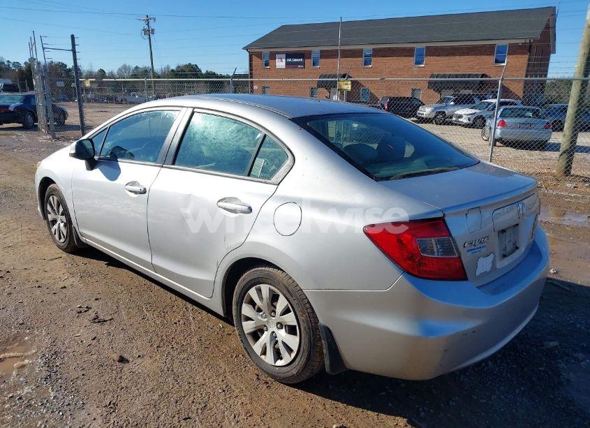 Photo 3 of 2012 Honda Civic SDN LX (VIN 19XFB2F5XCE107619)