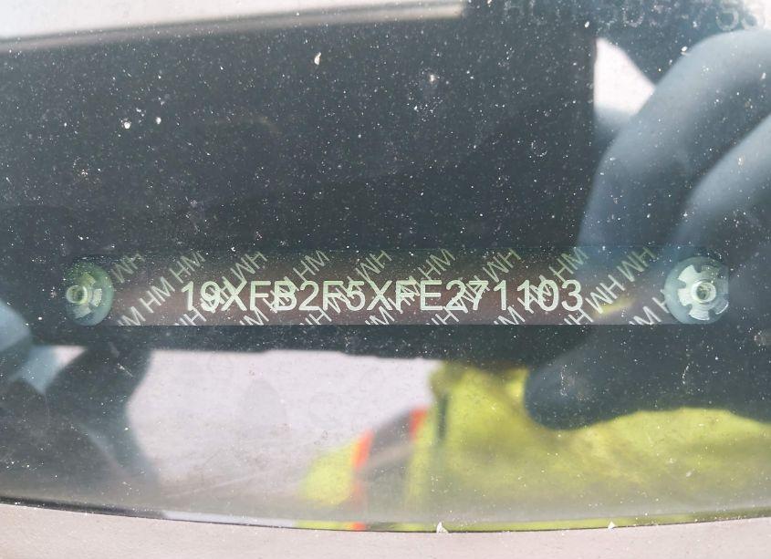 Photo 9 of 2015 Honda Civic LX (VIN 19XFB2F5XFE271103)