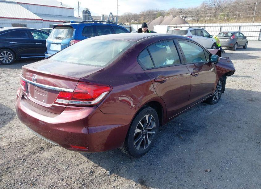 Photo 4 of 2014 Honda Civic EX (VIN 19XFB2F81EE000598)