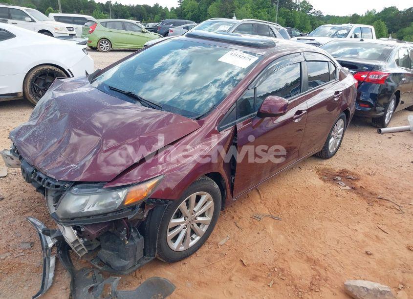 Photo 2 of 2012 Honda Civic EX (VIN 19XFB2F83CE322429)