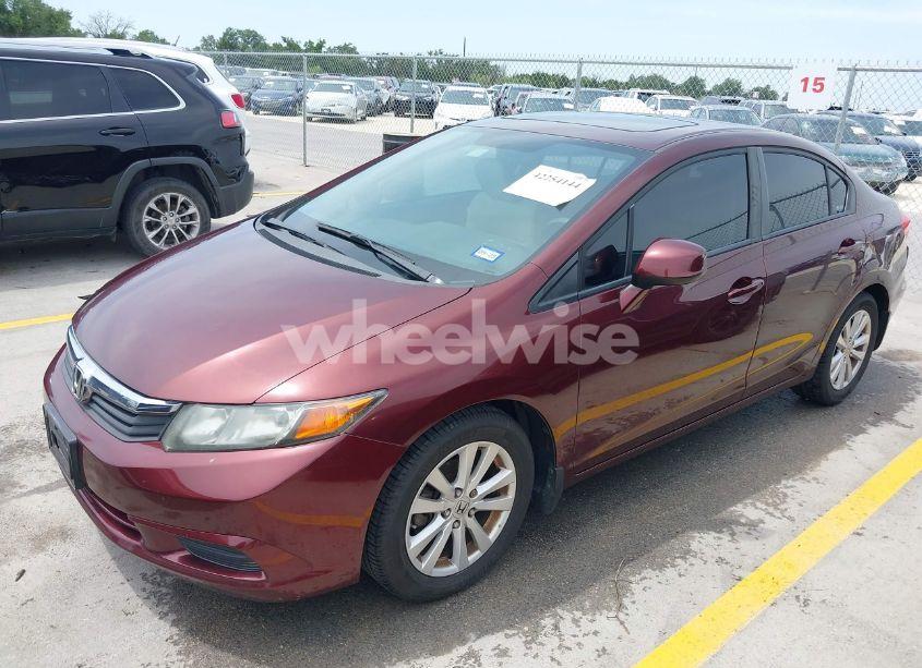 Photo 2 of 2012 Honda Civic EX (VIN 19XFB2F85CE053656)