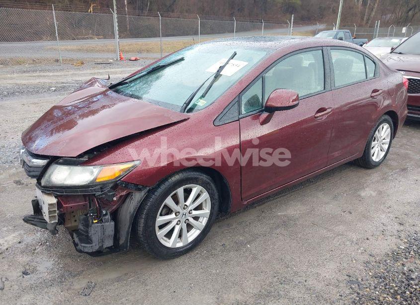 Photo 2 of 2012 Honda Civic EX (VIN 19XFB2F88CE358536)