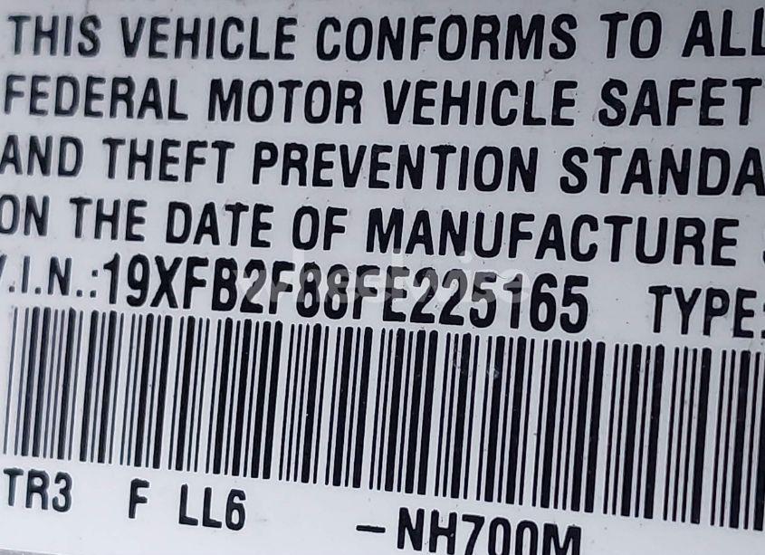 Photo 9 of 2015 Honda Civic EX (VIN 19XFB2F88FE225165)