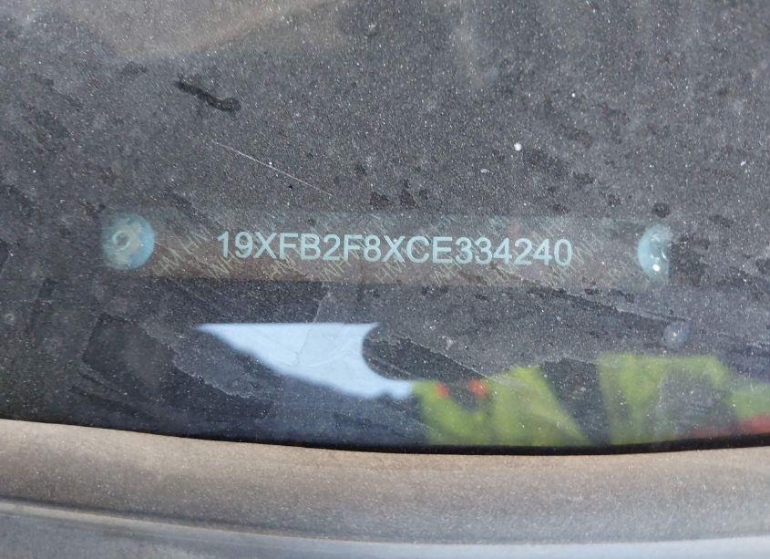 Photo 9 of 2012 Honda Civic EX (VIN 19XFB2F8XCE334240)