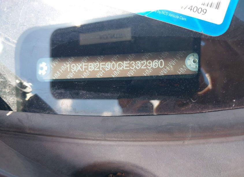 Photo 9 of 2012 Honda Civic EX-L (VIN 19XFB2F90CE332960)