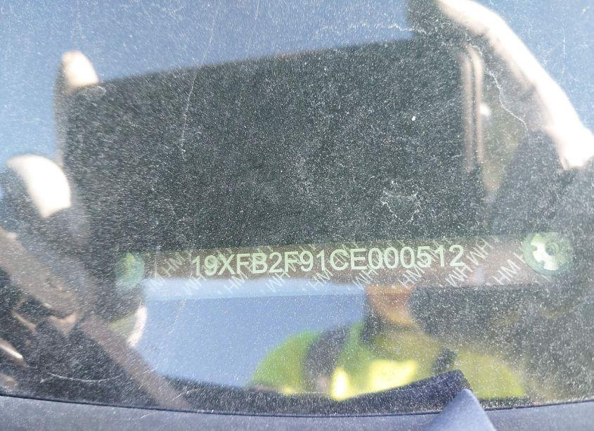 Photo 9 of 2012 Honda Civic EX-L (VIN 19XFB2F91CE000512)