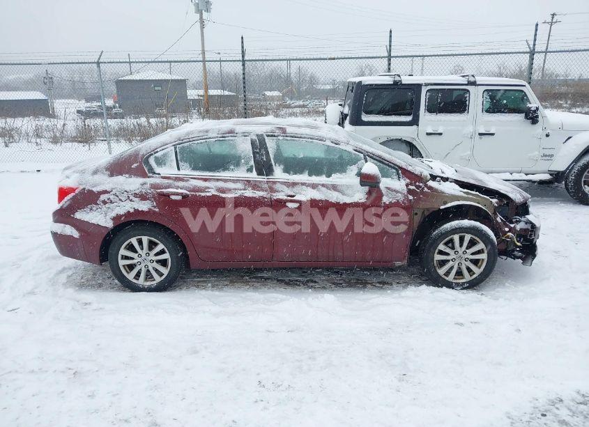 Photo 13 of 2012 Honda Civic SDN EX-L (VIN 19XFB2F93CE024052)