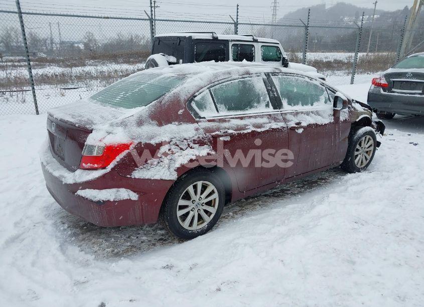 Photo 4 of 2012 Honda Civic SDN EX-L (VIN 19XFB2F93CE024052)