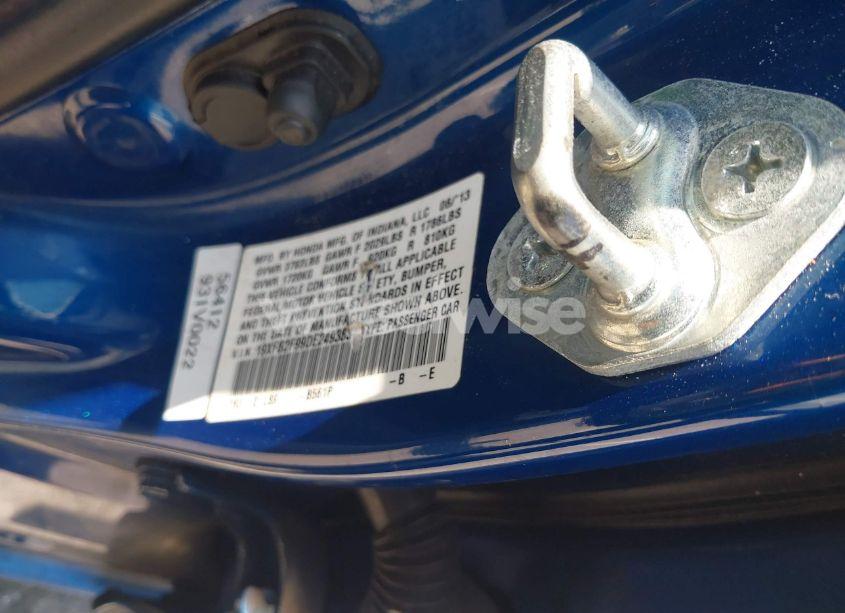 Photo 9 of 2013 Honda Civic EX-L (VIN 19XFB2F99DE249383)