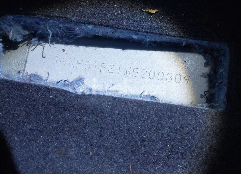 Photo 9 of 2021 Honda Civic EX (VIN 19XFC1F31ME200309)