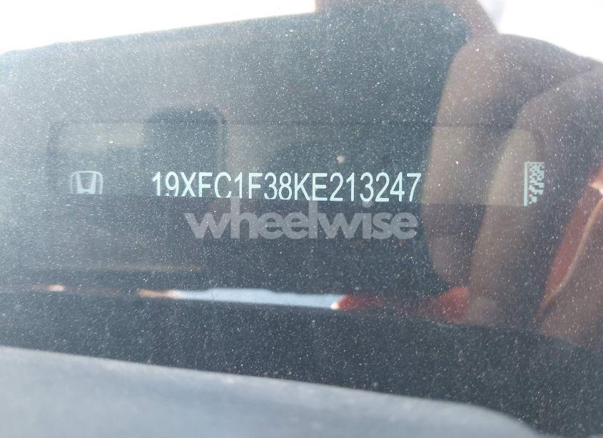 Photo 16 of 2019 Honda Civic EX (VIN 19XFC1F38KE213247)