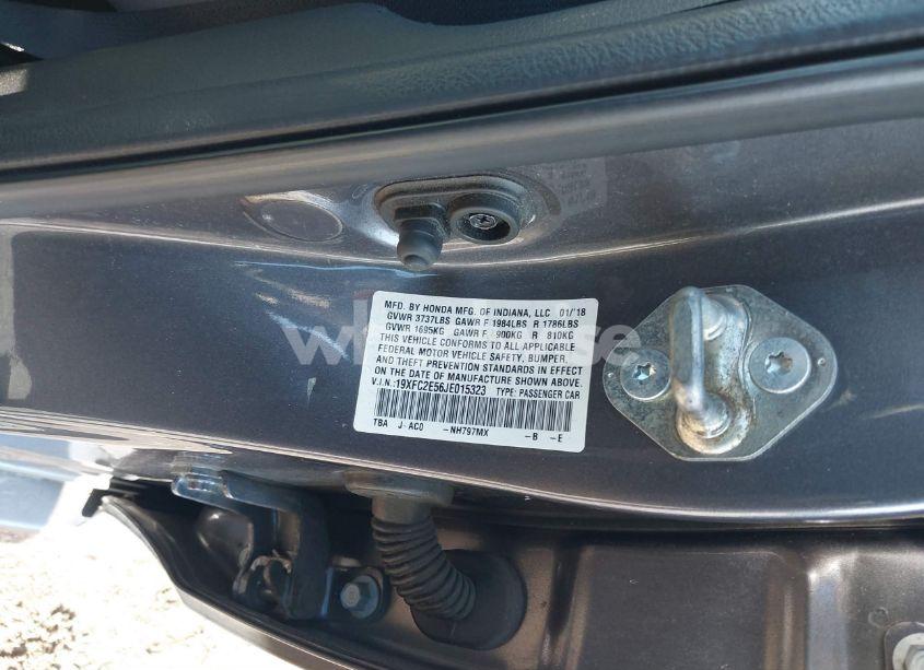 Photo 9 of 2018 Honda Civic LX (VIN 19XFC2E56JE015323)