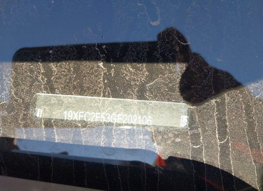 Photo 9 of 2016 Honda Civic LX (VIN 19XFC2F53GE202106)
