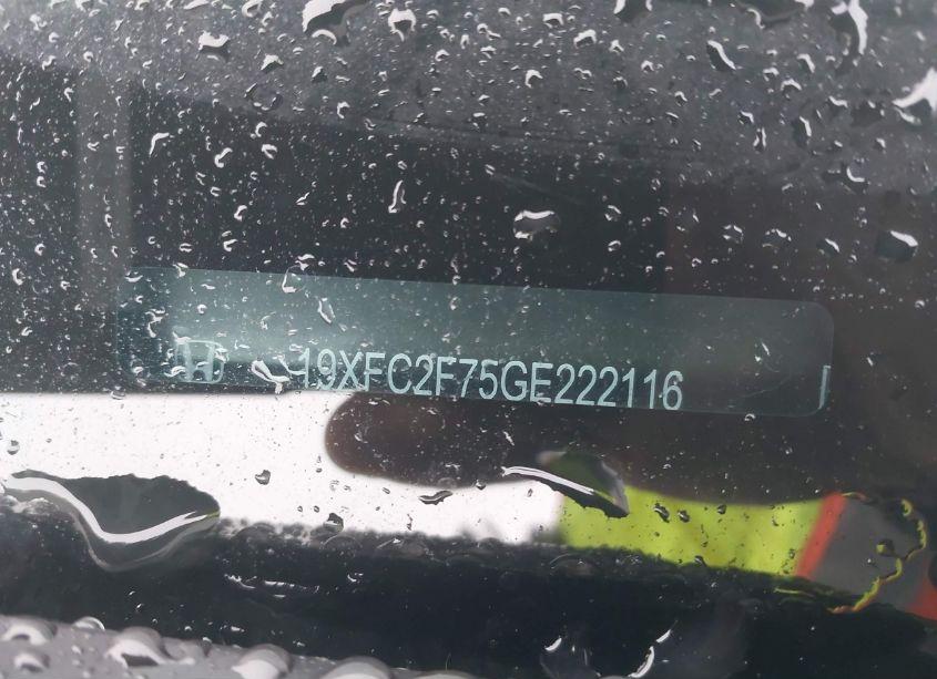 Photo 9 of 2016 Honda Civic EX (VIN 19XFC2F75GE222116)