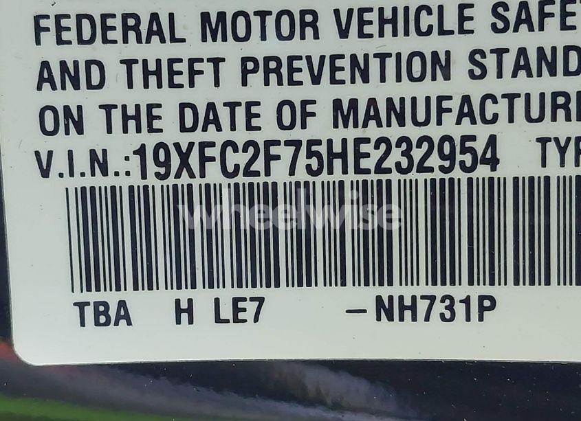 Photo 9 of 2017 Honda Civic EX (VIN 19XFC2F75HE232954)