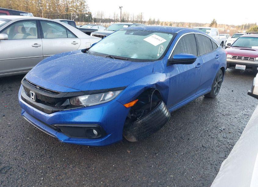 Photo 2 of 2021 Honda Civic SPORT (VIN 19XFC2F85ME200721)