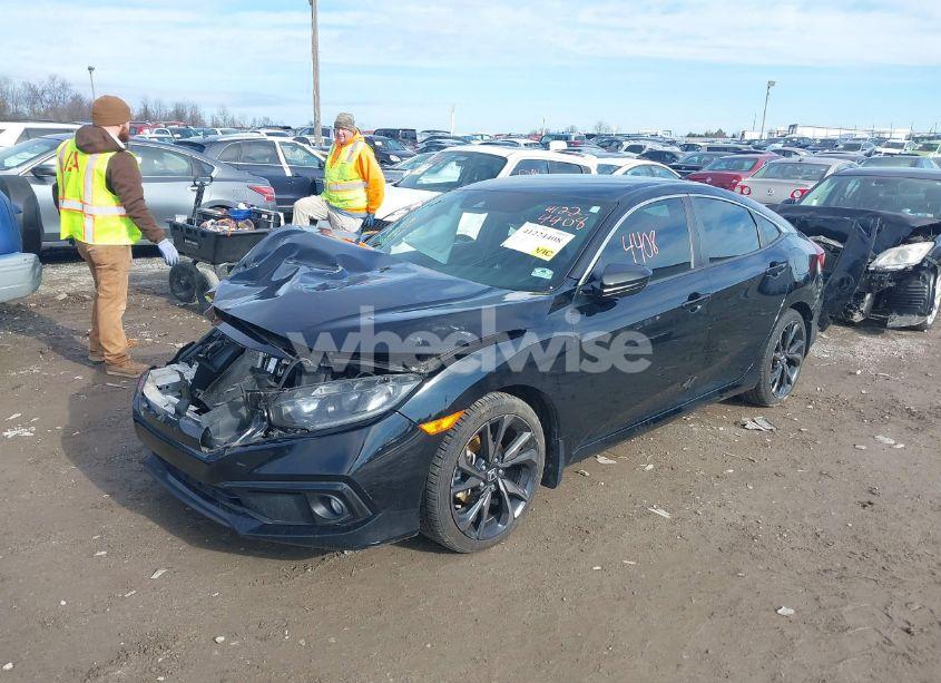 Photo 2 of 2019 Honda Civic SPORT (VIN 19XFC2F86KE001268)
