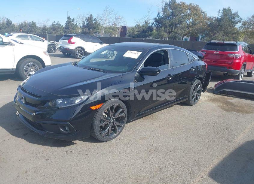 Photo 2 of 2020 Honda Civic SPORT (VIN 19XFC2F86LE015902)