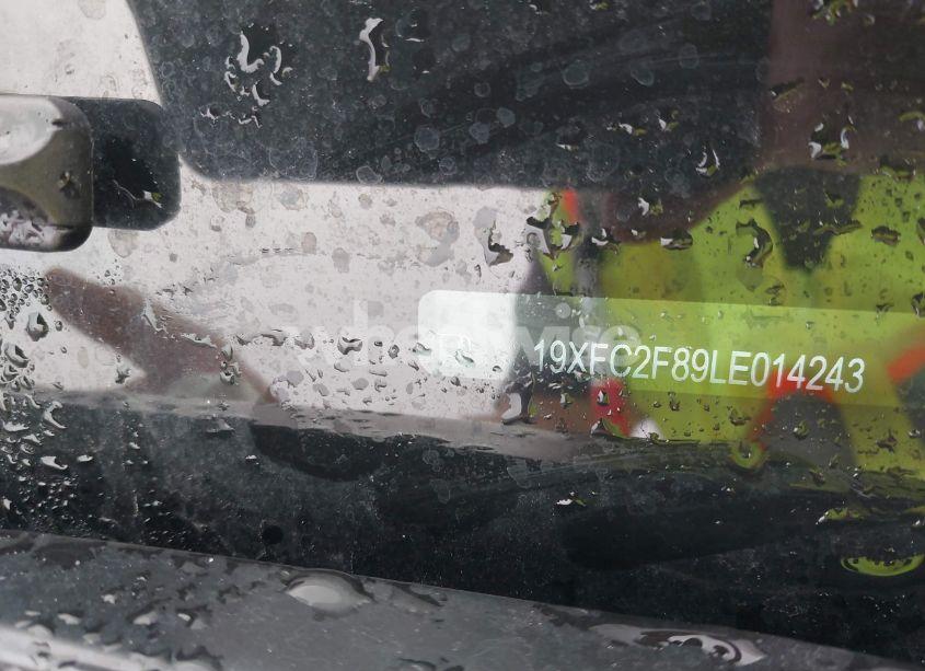 Photo 9 of 2020 Honda Civic SPORT (VIN 19XFC2F89LE014243)