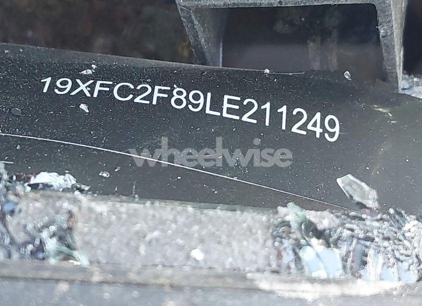 Photo 9 of 2020 Honda Civic SPORT (VIN 19XFC2F89LE211249)