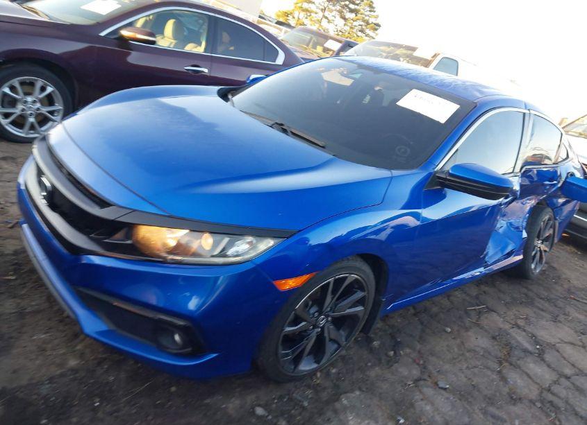 Photo 2 of 2021 Honda Civic SPORT (VIN 19XFC2F8XME002605)