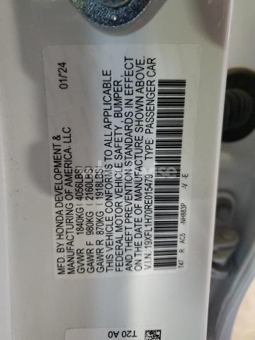 Photo 9 of 2024 HONDA CIVIC EXL (VIN 19XFL1H70RE015479)