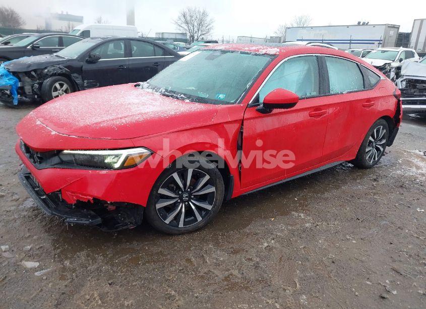 Photo 2 of 2022 Honda Civic EX-L (VIN 19XFL1H73NE009380)