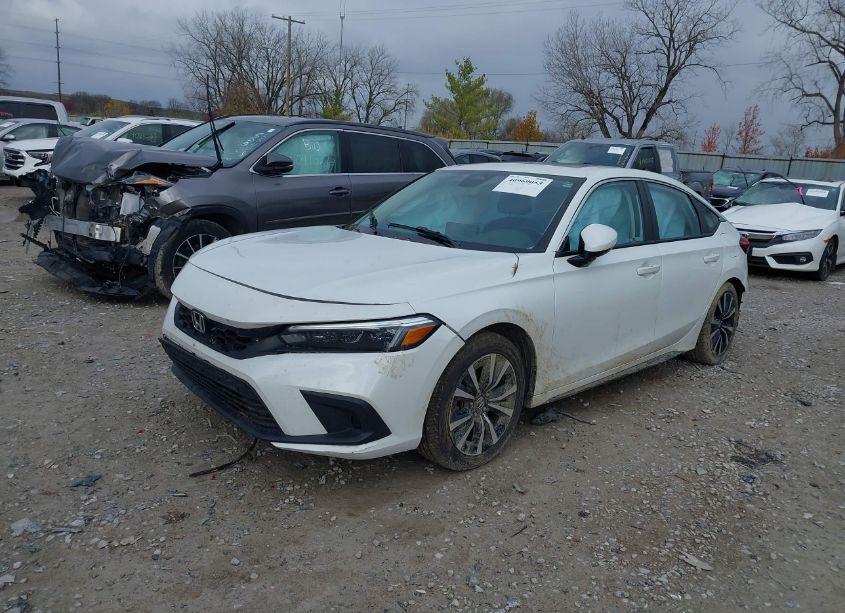 Photo 2 of 2022 Honda Civic EX-L (VIN 19XFL1H76NE001239)