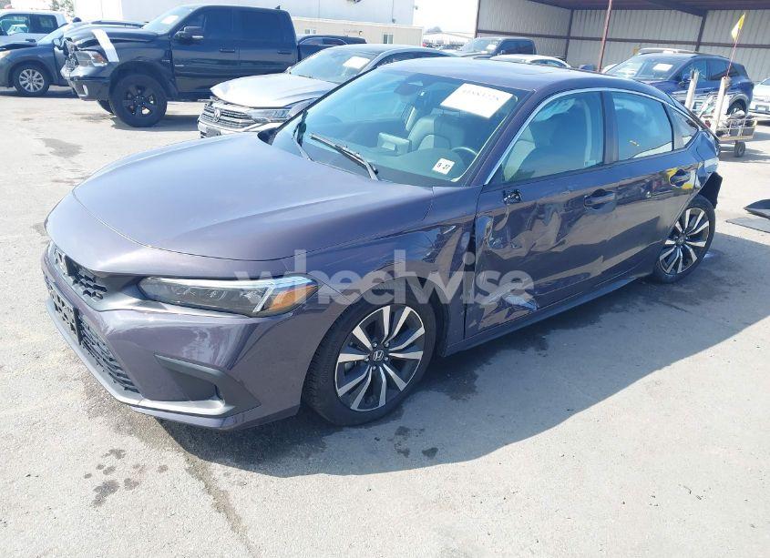 Photo 2 of 2022 Honda Civic EX-L (VIN 19XFL1H76NE020955)