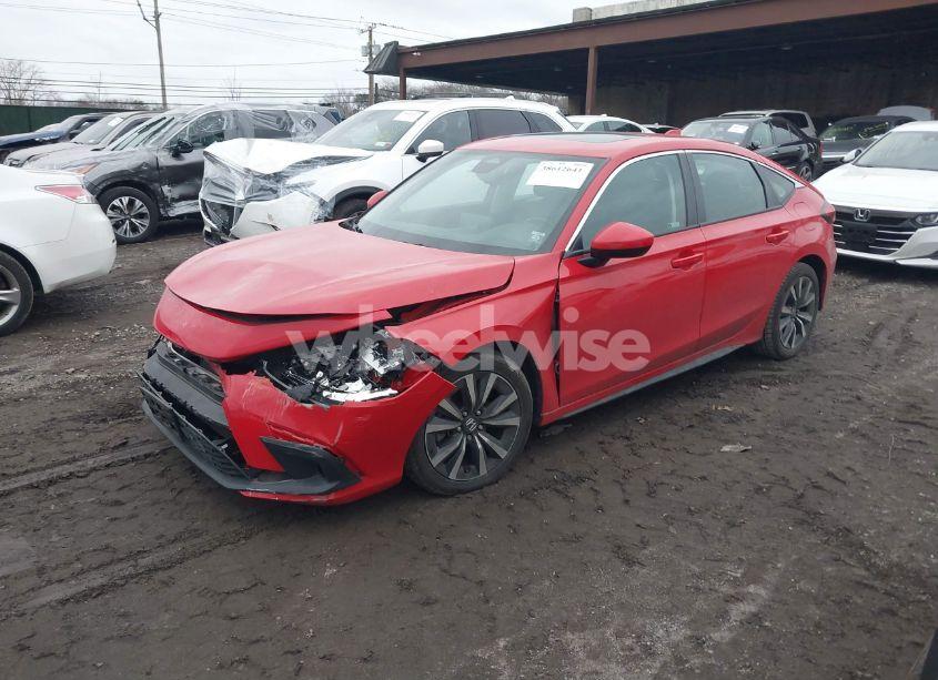 Photo 2 of 2022 Honda Civic EX-L (VIN 19XFL1H77NE001847)