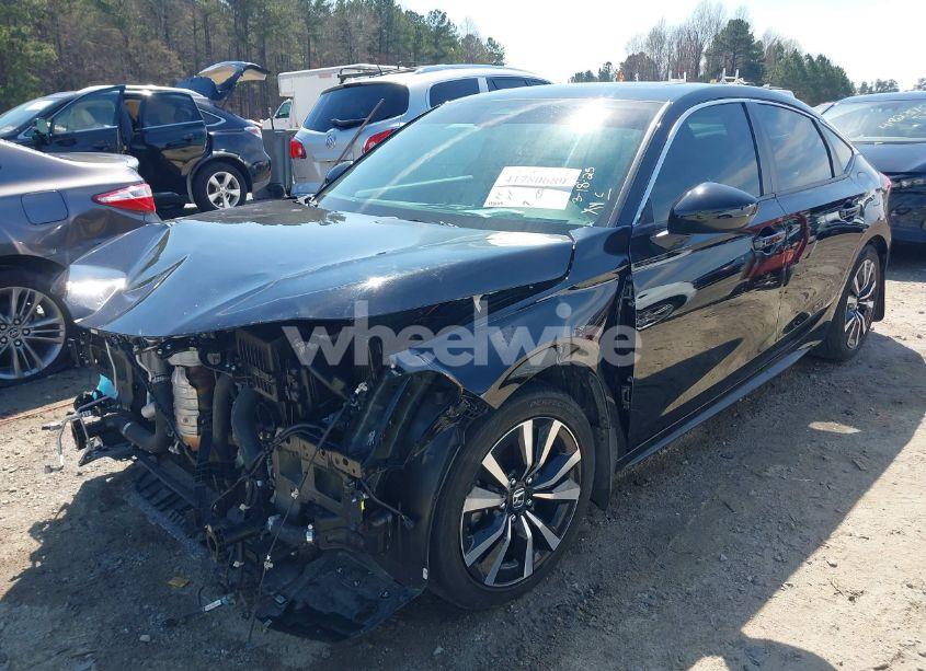 Photo 2 of 2022 Honda Civic EX-L (VIN 19XFL1H7XNE003852)