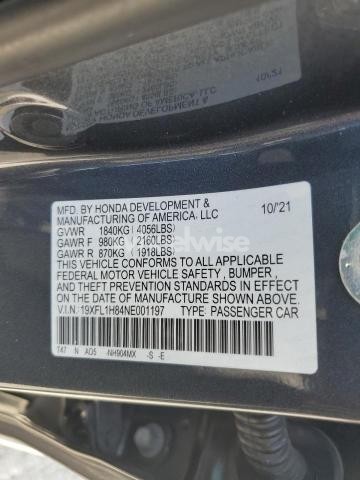 Photo 10 of 2022 HONDA CIVIC SPORT TOURING (VIN 19XFL1H84NE001197)