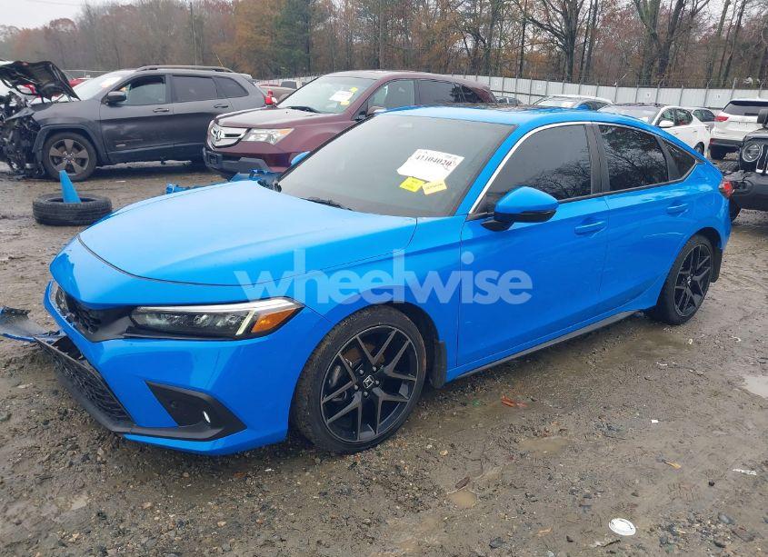 Photo 2 of 2022 Honda Civic SPORT TOURING (VIN 19XFL1H85NE010281)