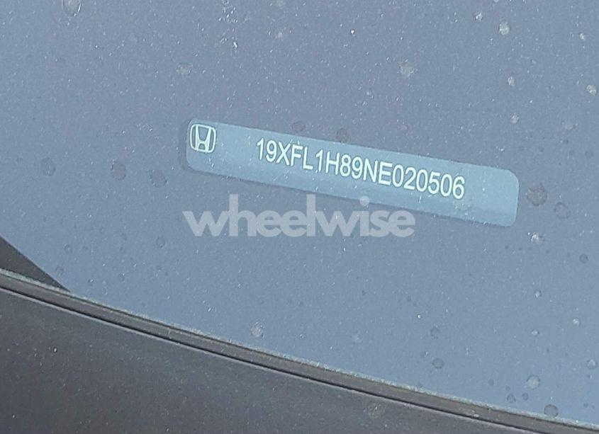 Photo 9 of 2022 Honda Civic SPORT TOURING (VIN 19XFL1H89NE020506)