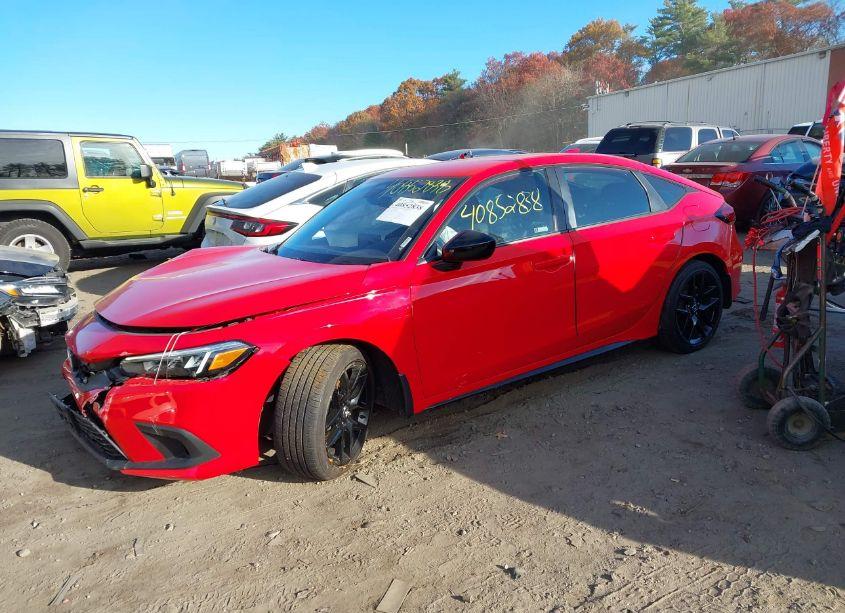 Photo 2 of 2022 Honda Civic SPORT (VIN 19XFL2H80NE002384)