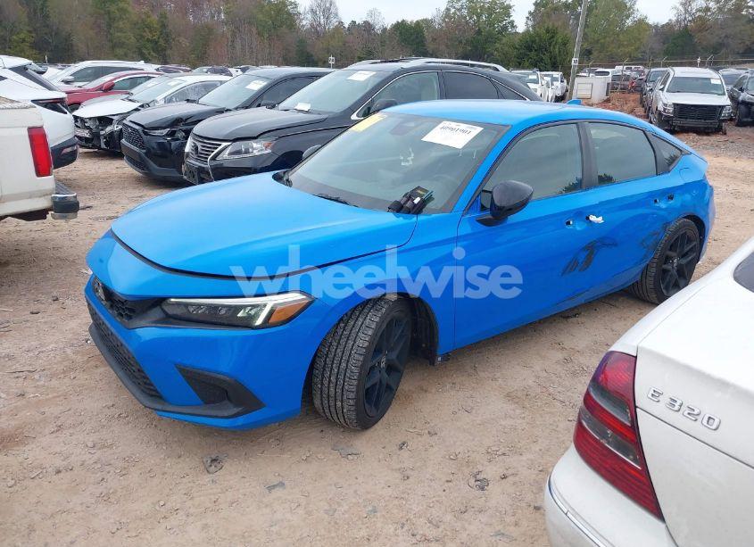 Photo 2 of 2022 Honda Civic SPORT (VIN 19XFL2H80NE021095)