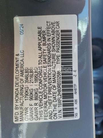 Photo 13 of 2024 HONDA CIVIC SPORT (VIN 19XFL2H80RE032586)