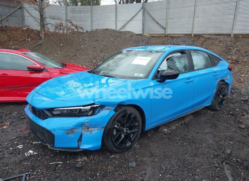 Photo 2 of 2025 Honda Civic SPORT (VIN 19XFL2H84SE009477)