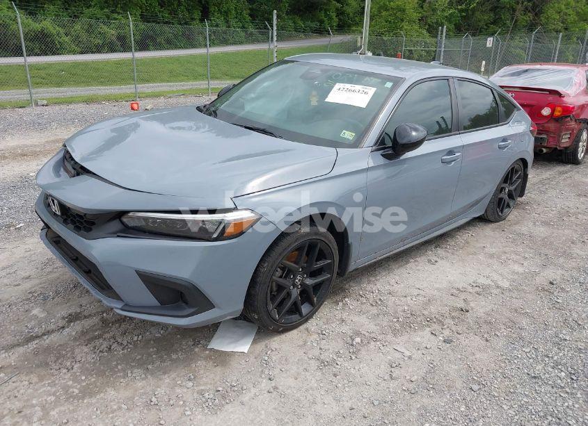 Photo 2 of 2022 Honda Civic SPORT (VIN 19XFL2H85NE007578)