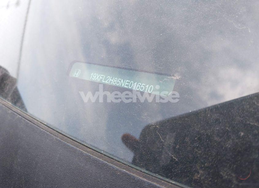 Photo 9 of 2022 Honda Civic SPORT (VIN 19XFL2H85NE016510)