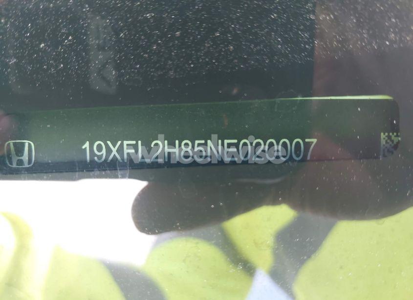 Photo 9 of 2022 Honda Civic SPORT (VIN 19XFL2H85NE020007)