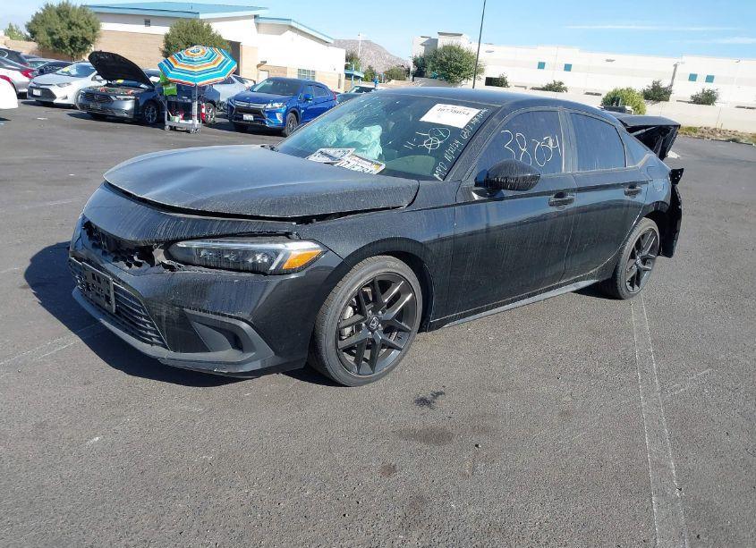 Photo 2 of 2022 Honda Civic SPORT (VIN 19XFL2H86NE006312)