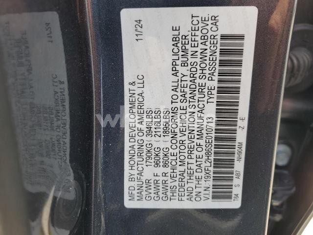 Photo 8 of 2025 HONDA CIVIC SPORT (VIN 19XFL2H86SE010713)