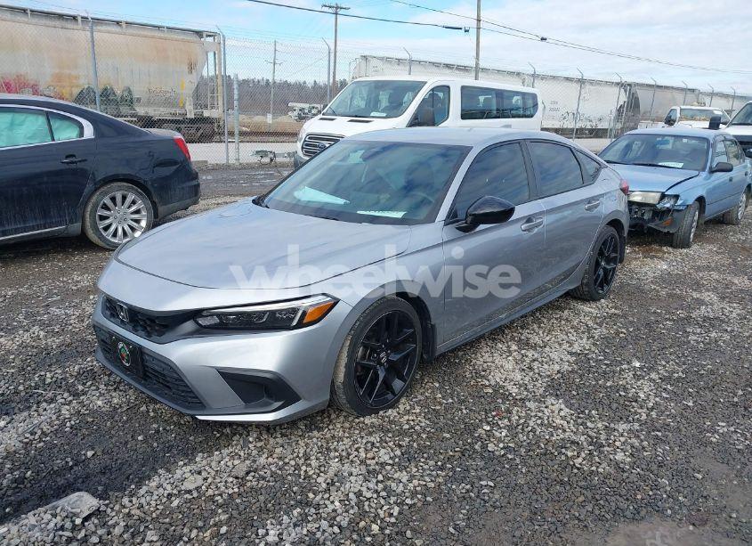 Photo 2 of 2022 Honda Civic SPORT (VIN 19XFL2H87NE007727)