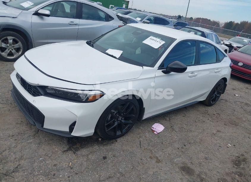 Photo 2 of 2025 Honda Civic SPORT (VIN 19XFL2H88SE000166)