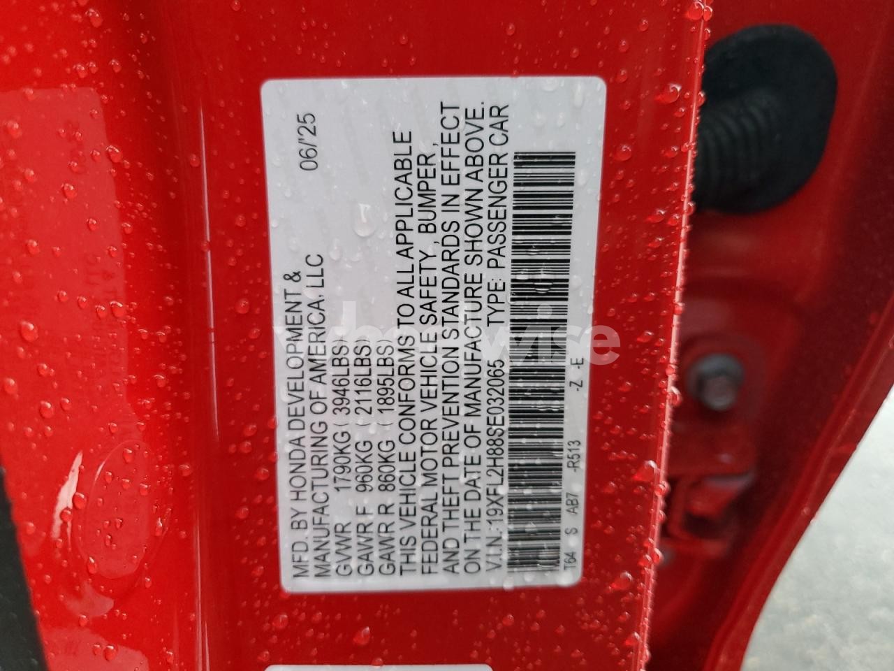 Photo 12 of 2025 HONDA CIVIC SPORT (VIN 19XFL2H88SE032065)