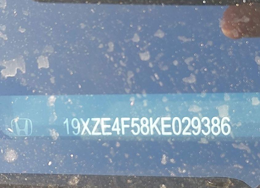 Photo 9 of 2019 Honda Insight EX (VIN 19XZE4F58KE029386)