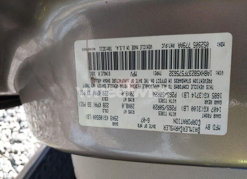 Photo 9 of 2007 Chrysler Aspen LIMITED (VIN 1A8HX58237F575632)