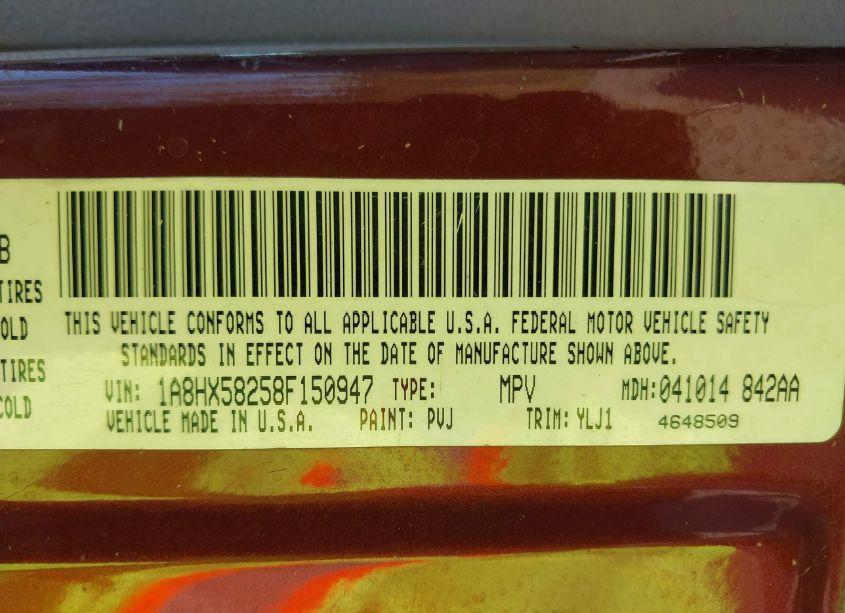 Photo 9 of 2008 Chrysler Aspen LIMITED (VIN 1A8HX58258F150947)